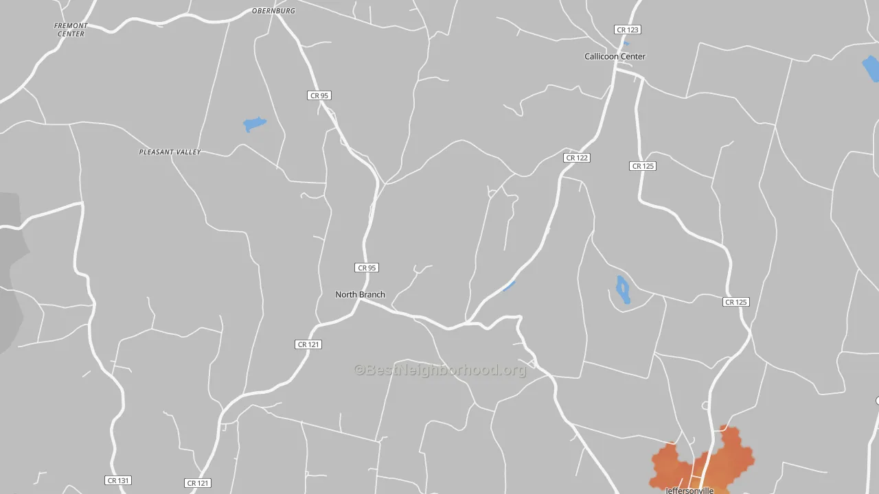 Bike Grade map of 12766, NY