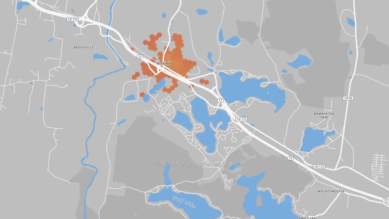 Bike Grade map of 12775, NY
