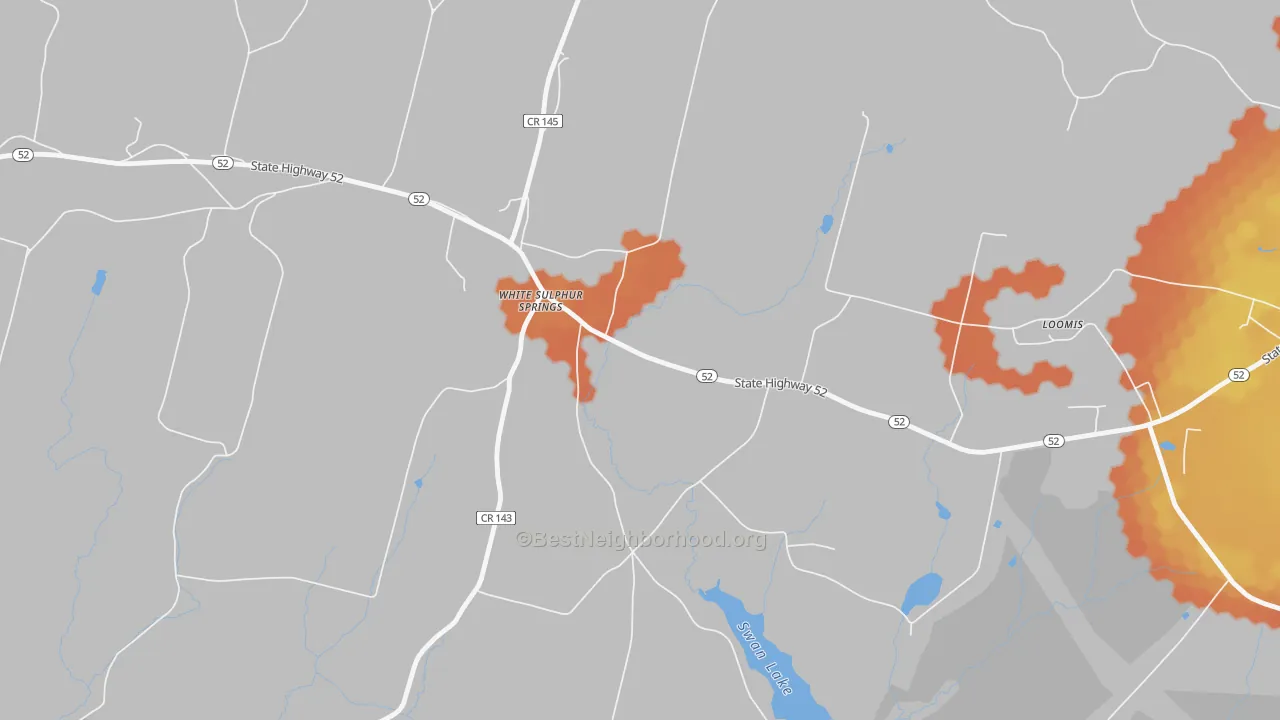 Bike Grade map of 12787, NY