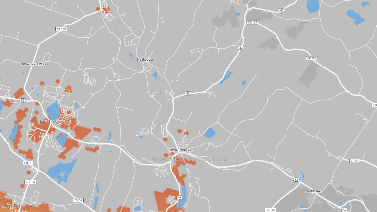 Bike Grade map of 12788, NY