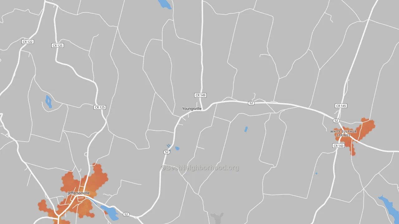 Bike Grade map of 12791, NY