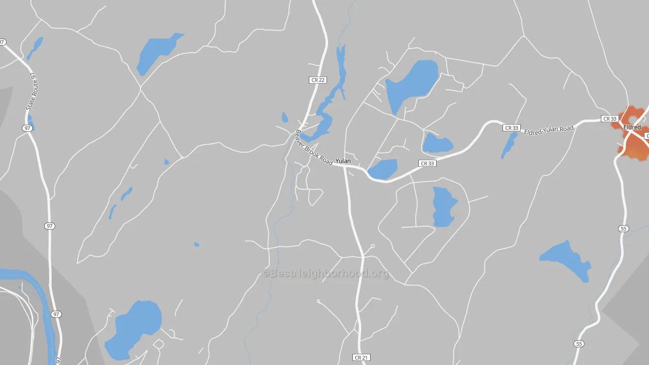 Bike Grade map of 12792, NY