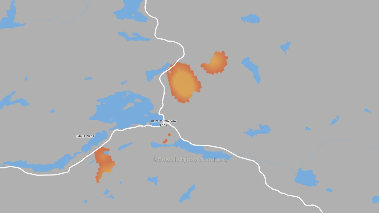Bike Grade map of 12812, NY