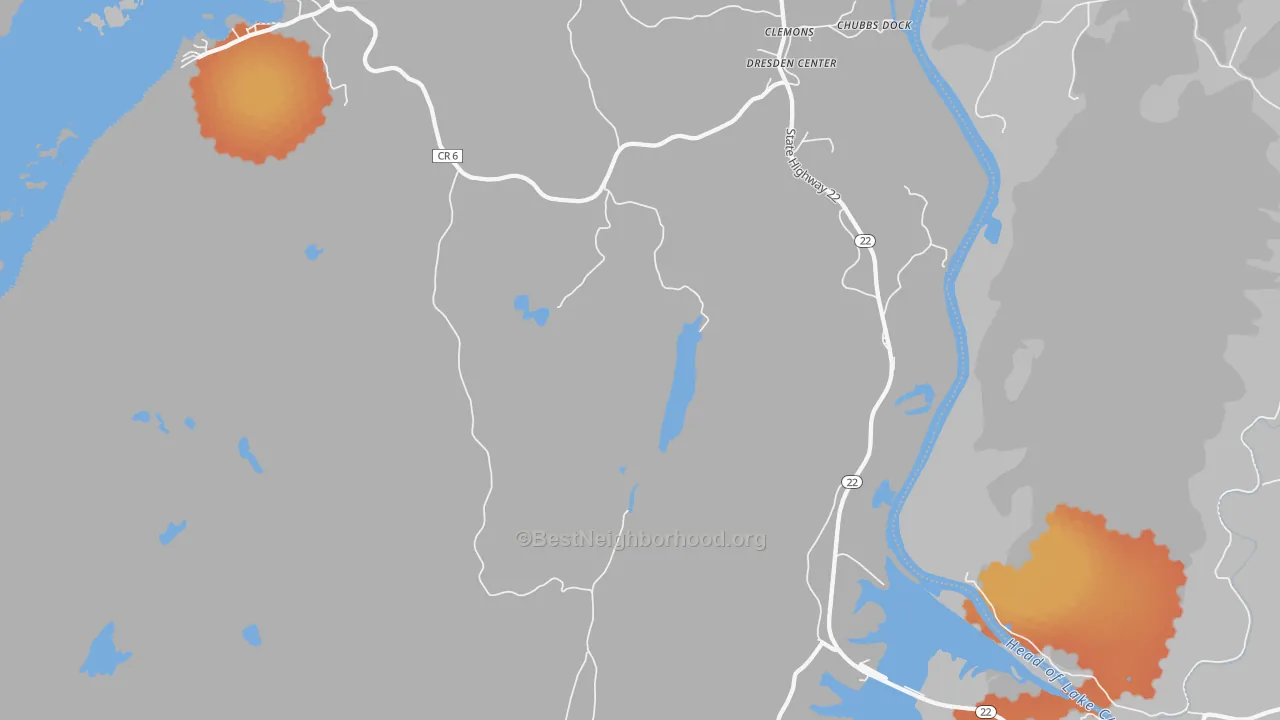 Bike Grade map of 12819, NY