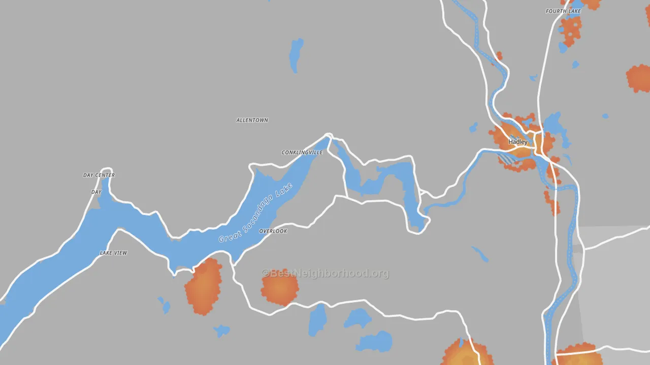 Bike Grade map of 12835, NY