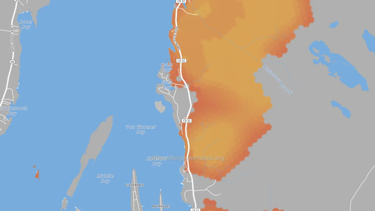 Bike Grade map of 12844, NY