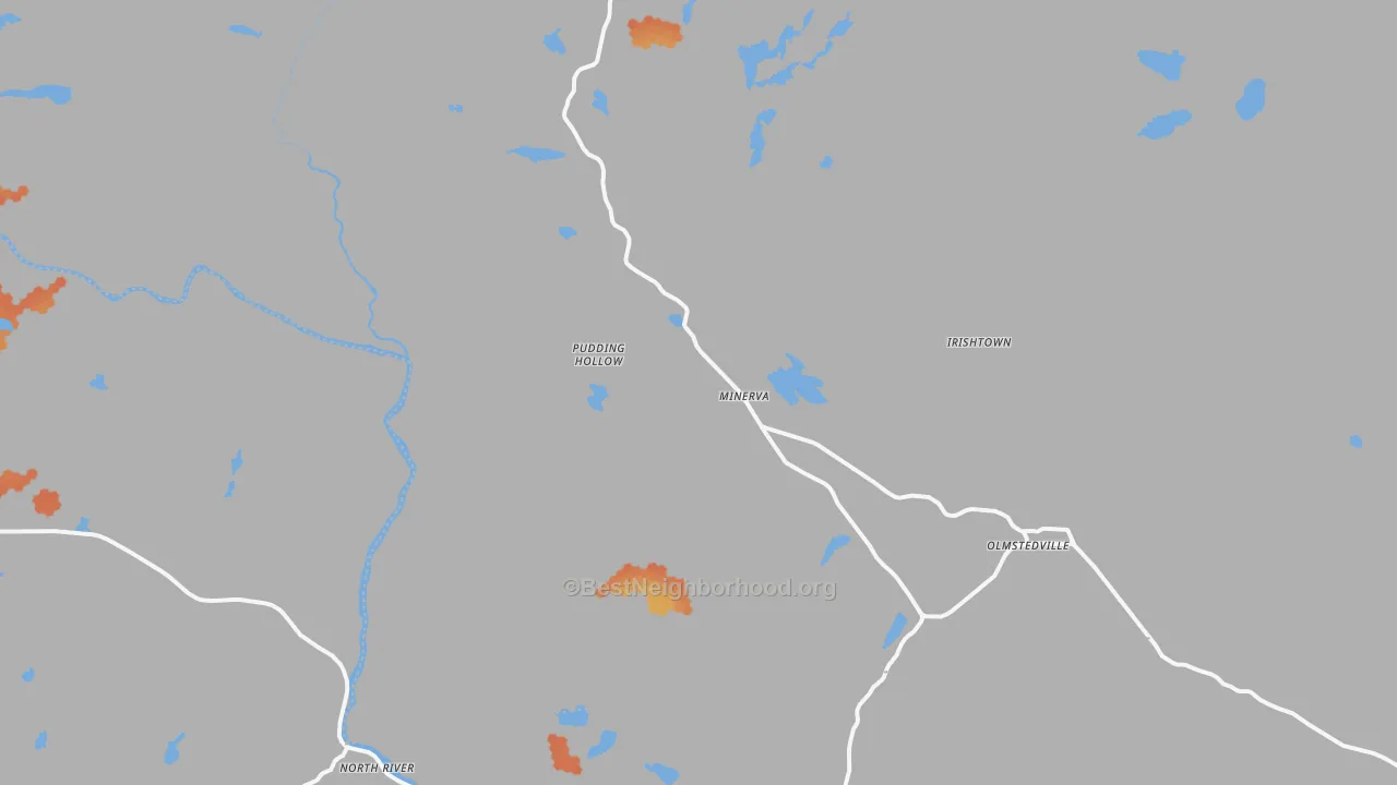 Bike Grade map of 12851, NY