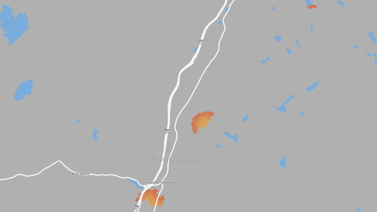 Bike Grade map of 12855, NY