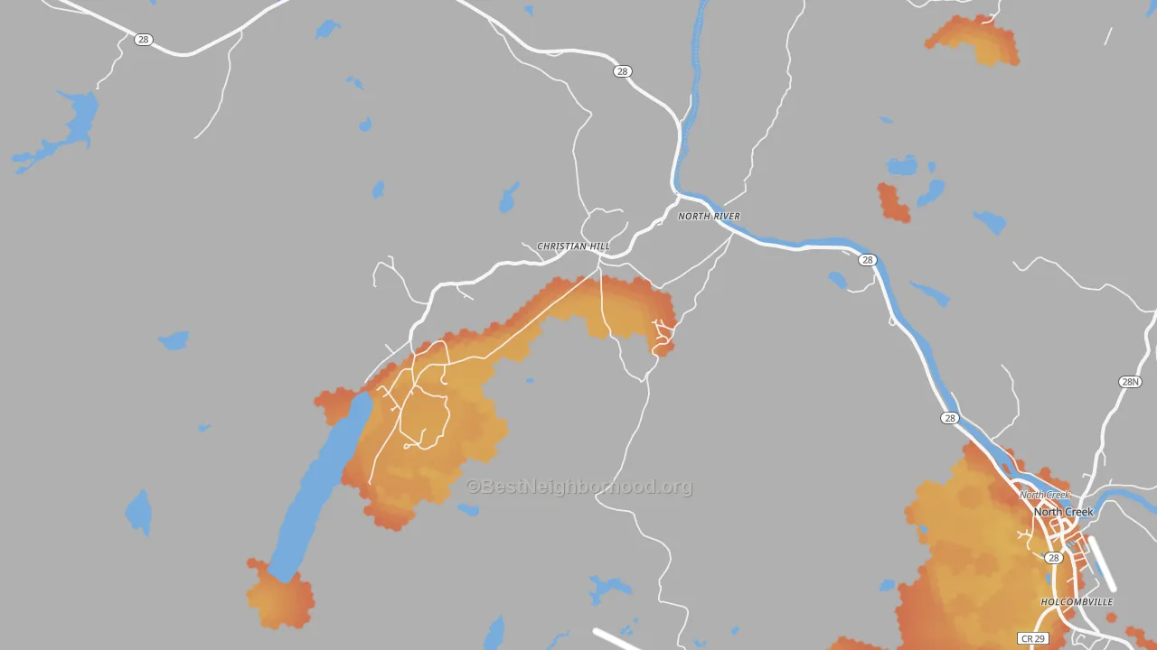 Bike Grade map of 12856, NY