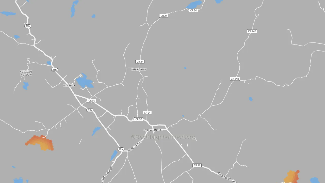 Bike Grade map of 12857, NY