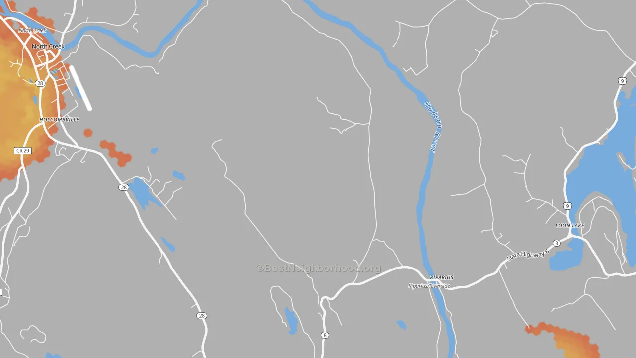 Bike Grade map of 12862, NY