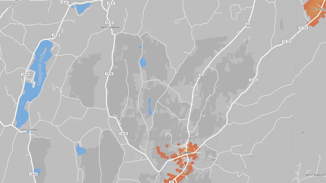 Bike Grade map of 12865, NY