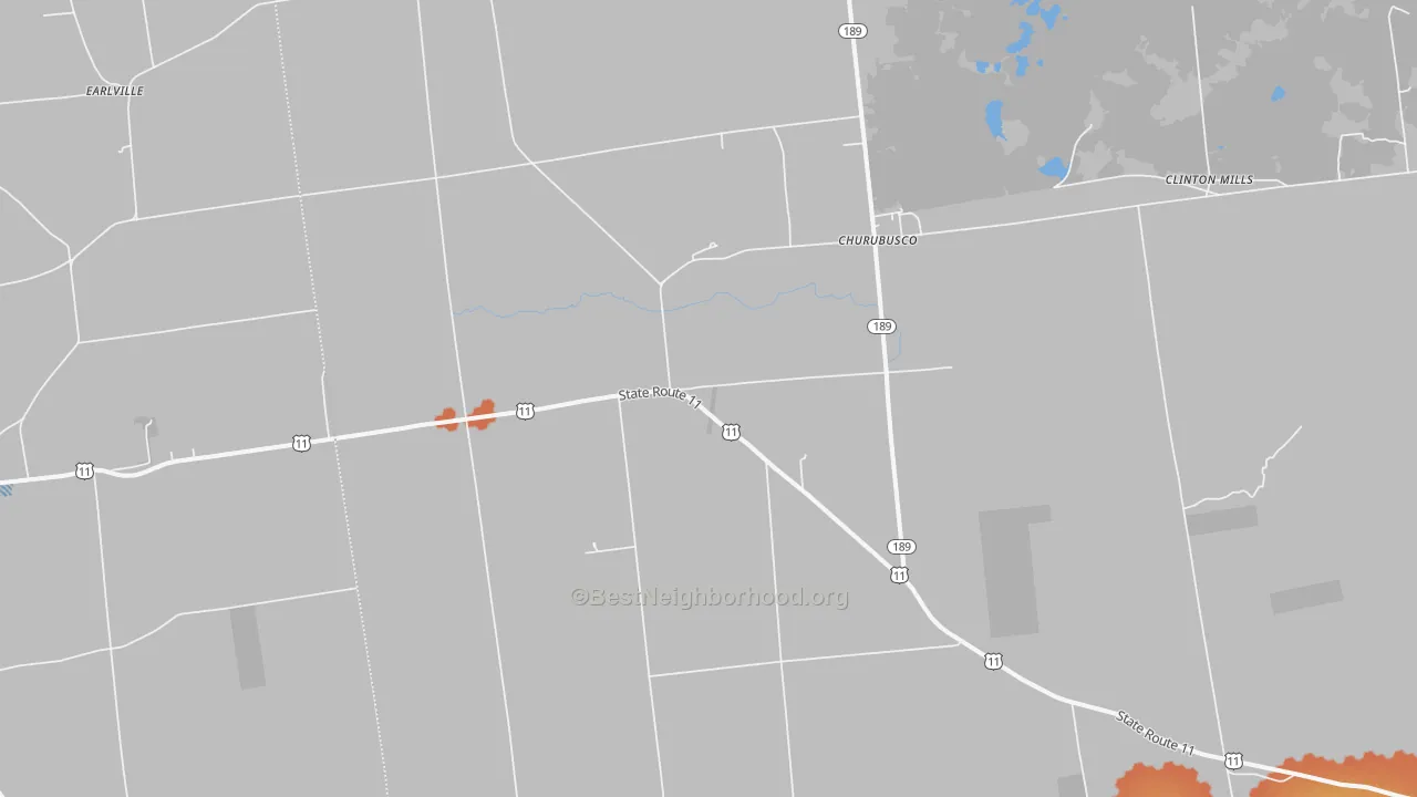 Bike Grade map of 12923, NY