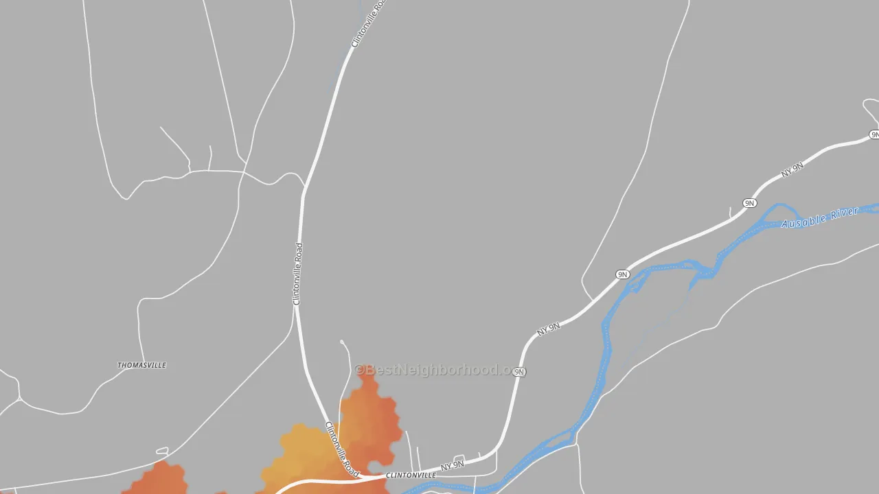 Bike Grade map of 12924, NY