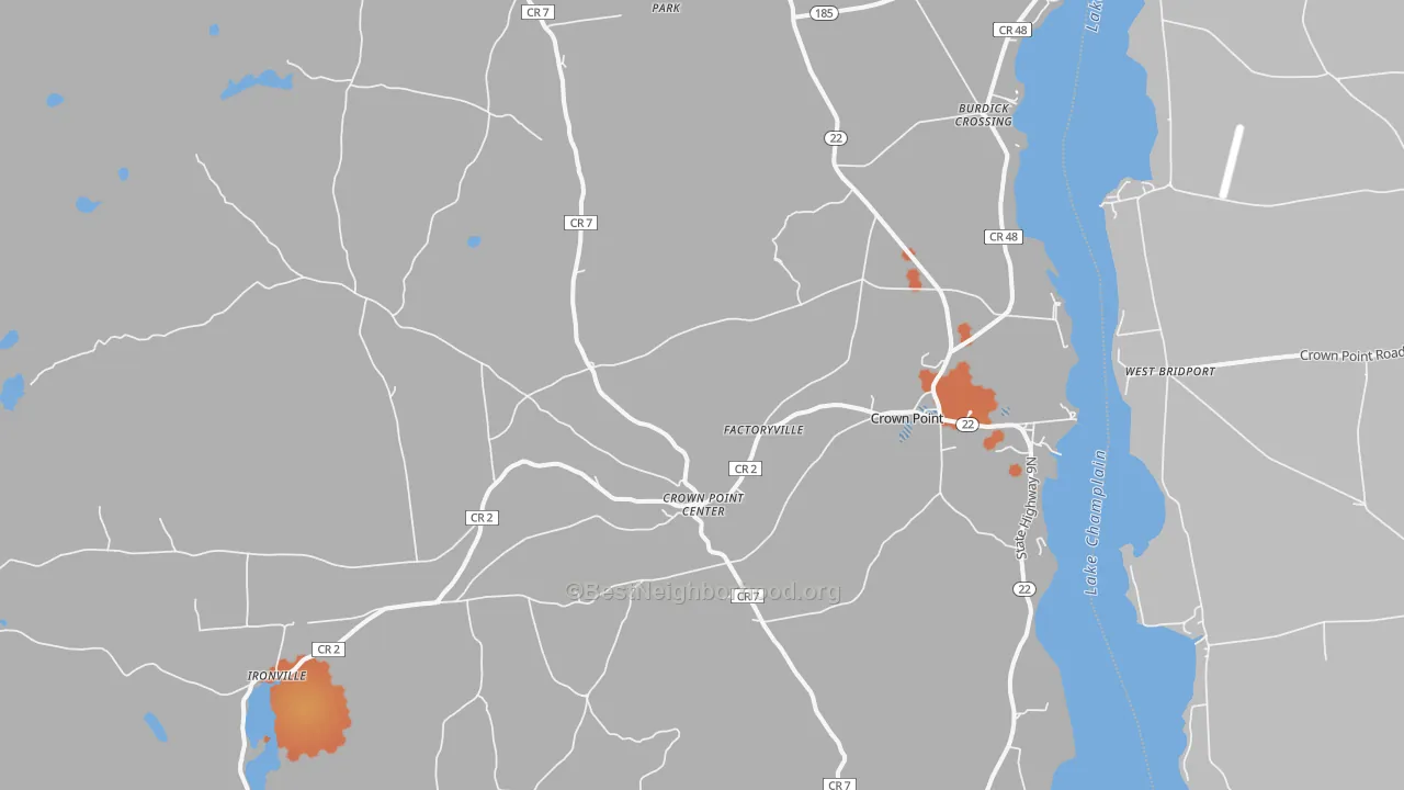 Bike Grade map of 12928, NY