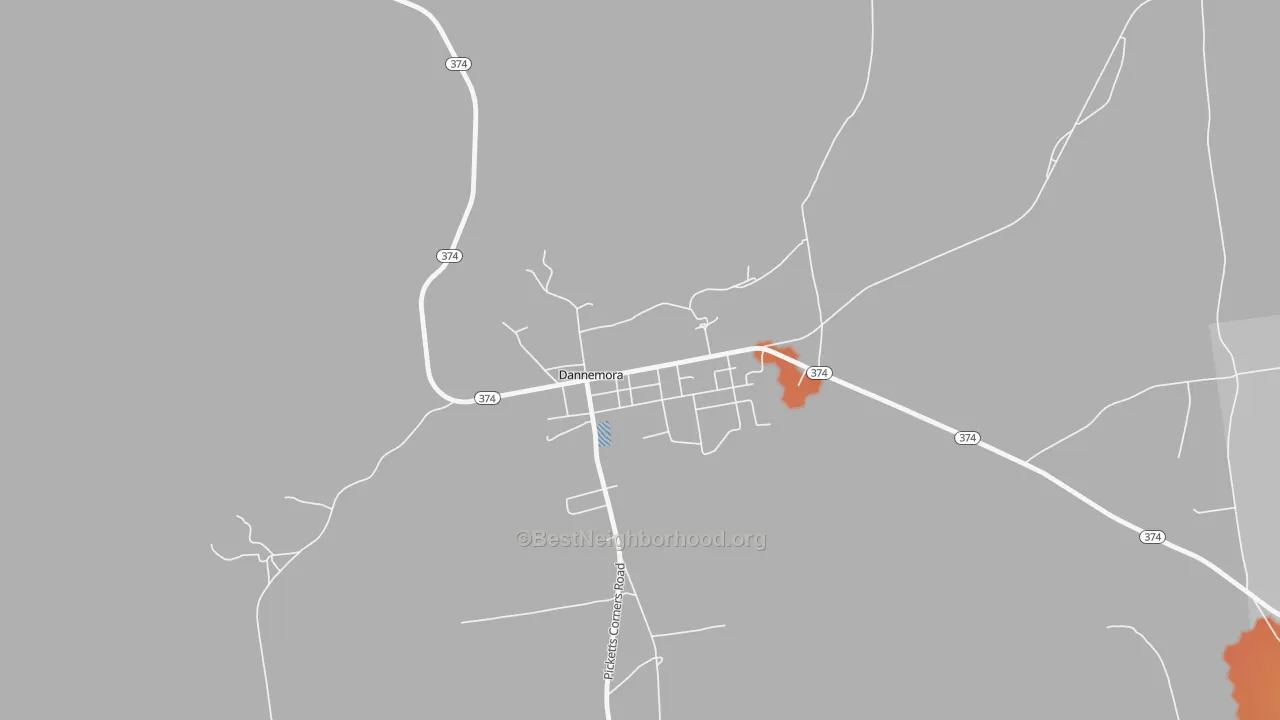 Bike Grade map of 12929, NY
