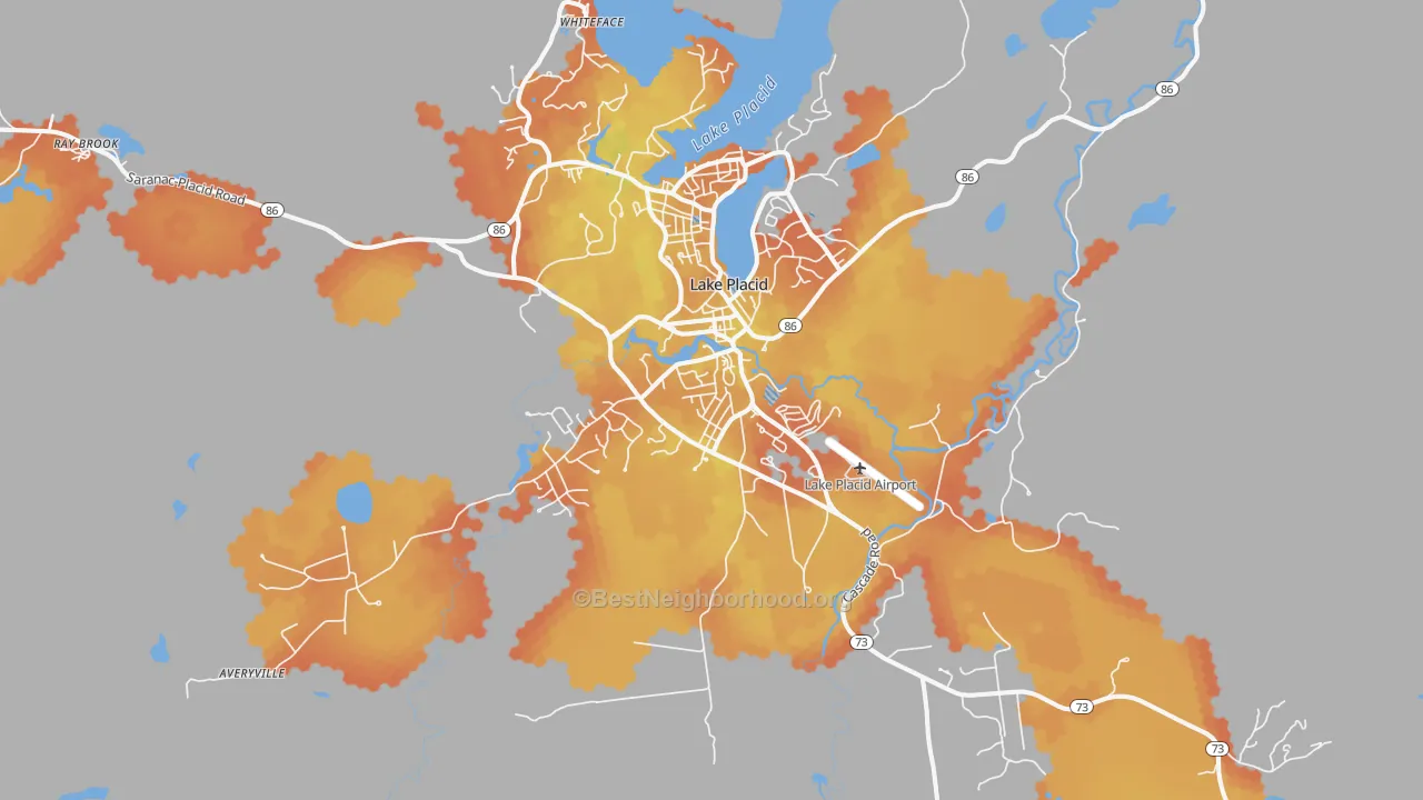Bike Grade map of 12946, NY