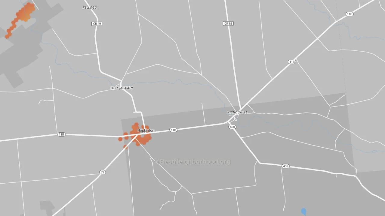 Bike Grade map of 12965, NY
