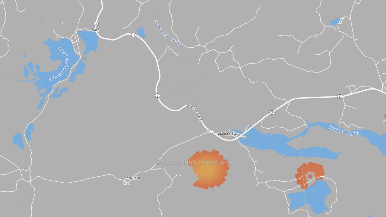 Bike Grade map of 12973, NY
