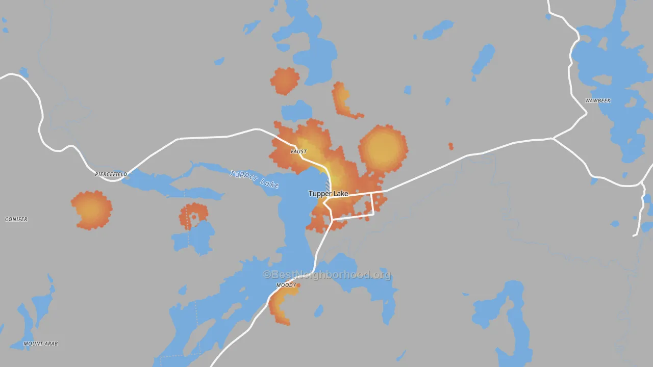 Bike Grade map of 12986, NY