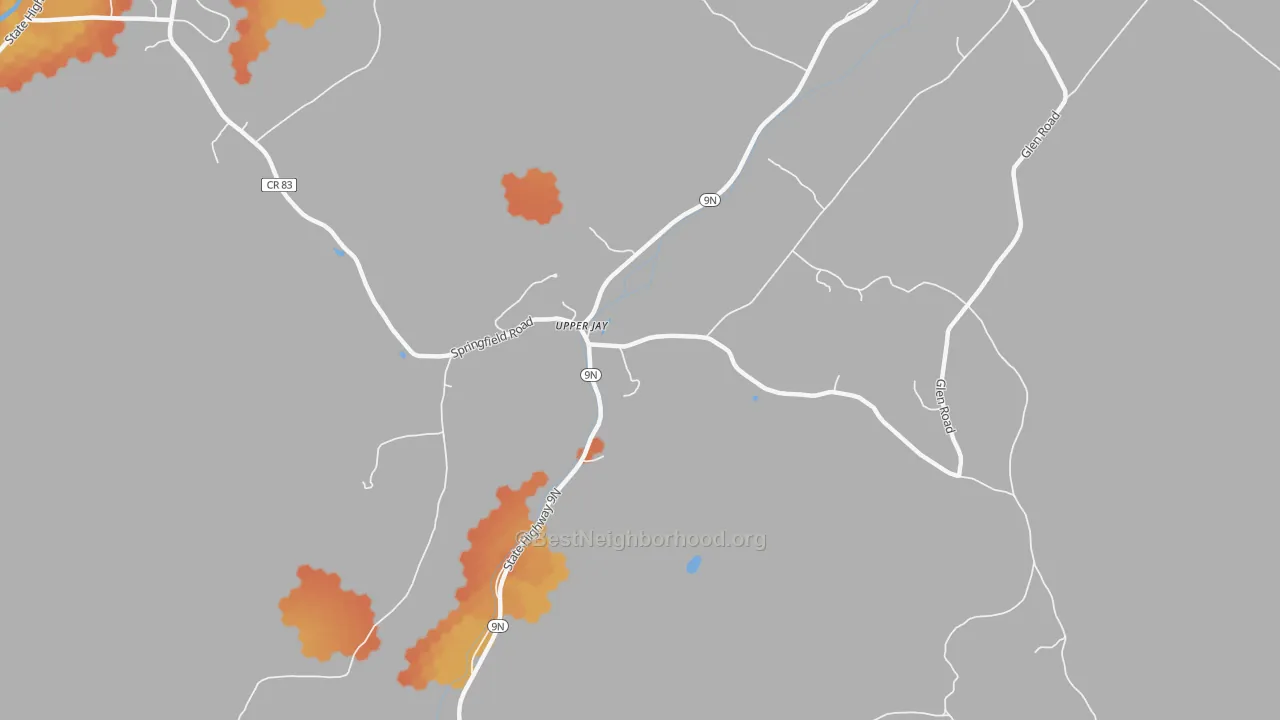 Bike Grade map of 12987, NY