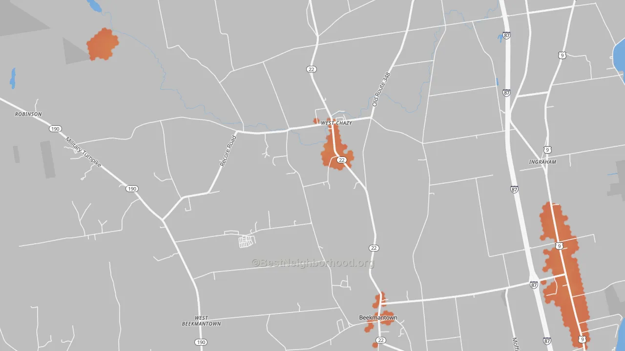 Bike Grade map of 12992, NY