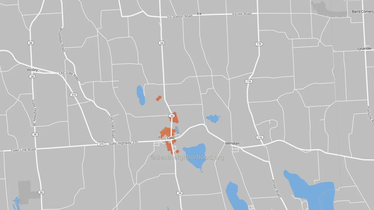 Bike Grade map of 13033, NY