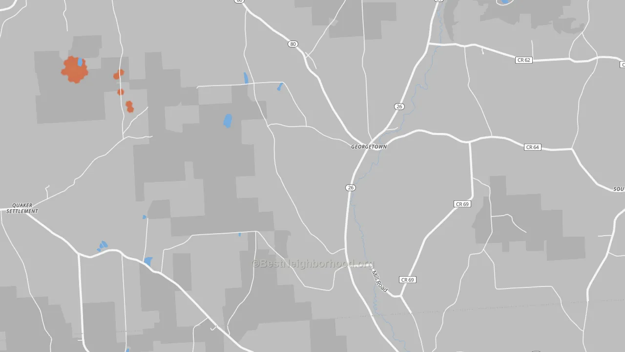 Bike Grade map of 13072, NY