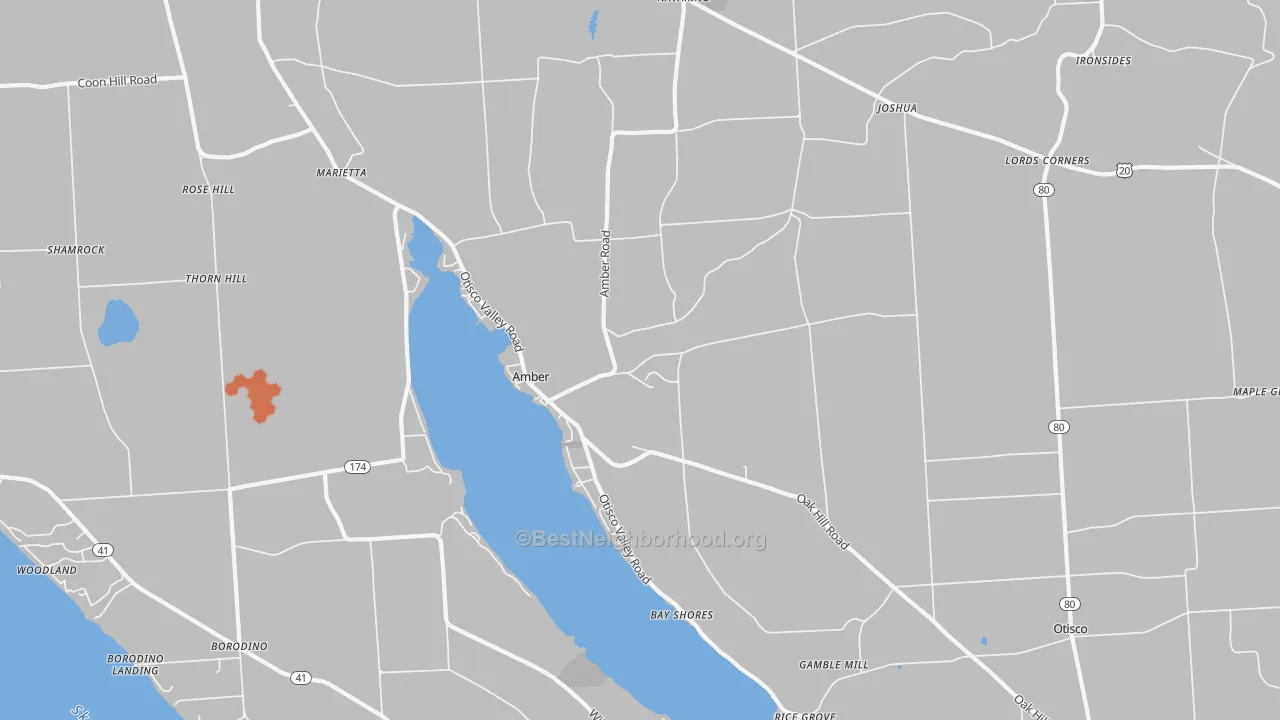 Bike Grade map of 13110, NY