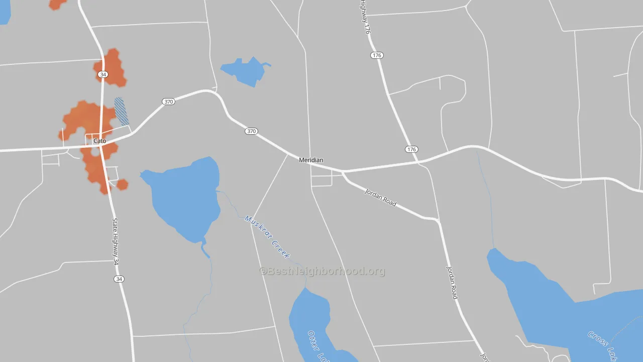 Bike Grade map of 13113, NY