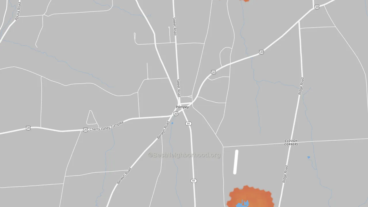 Bike Grade map of 13138, NY