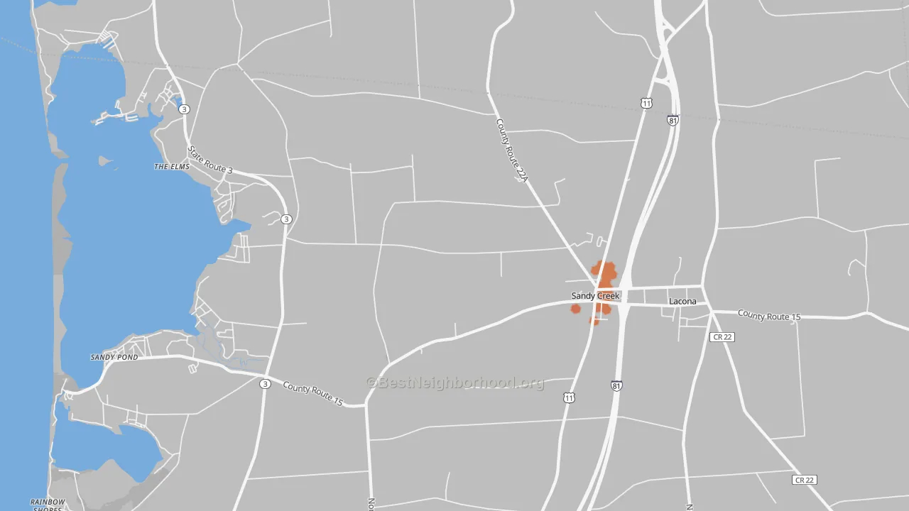 Bike Grade map of 13145, NY