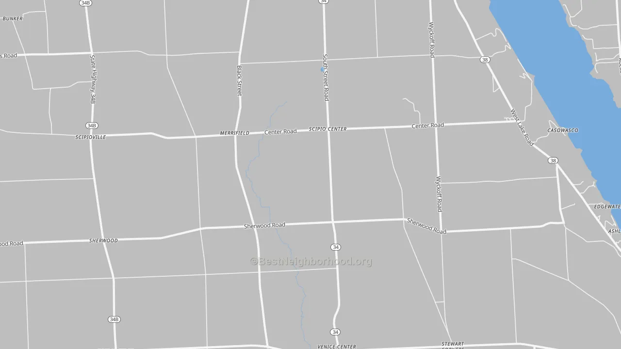 Bike Grade map of 13147, NY