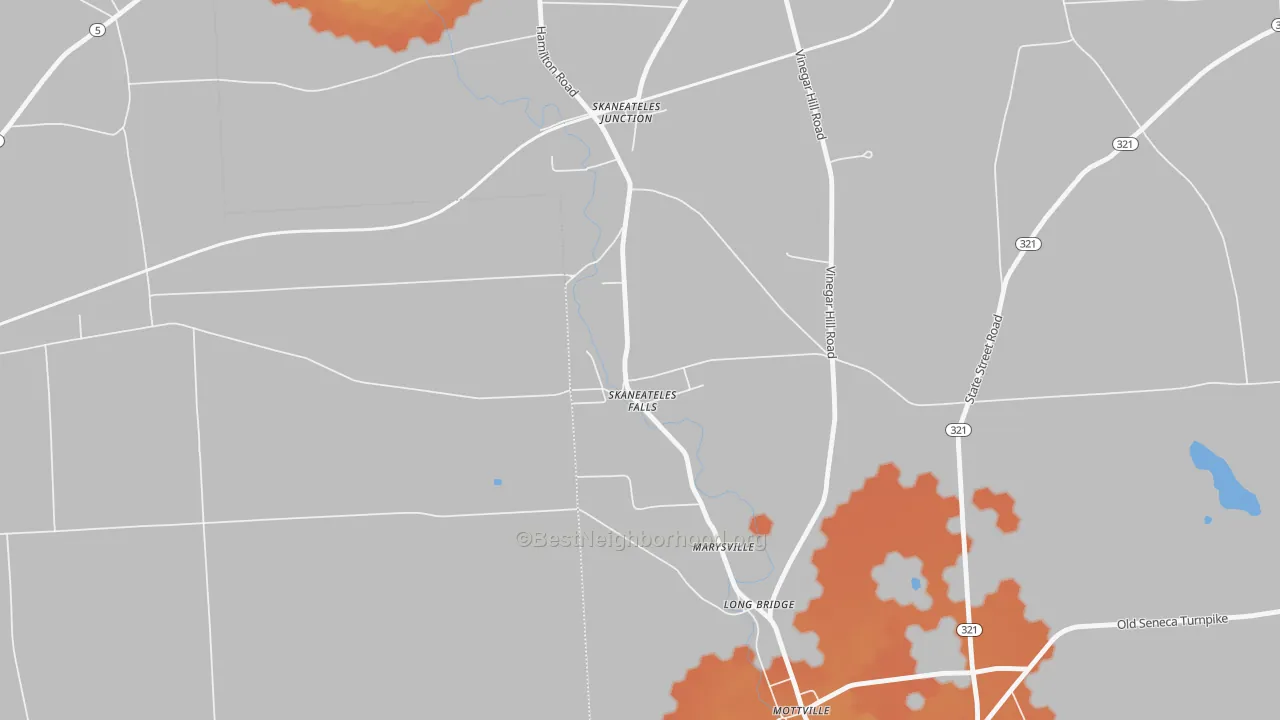 Bike Grade map of 13153, NY