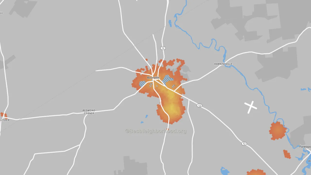 Bike Grade map of 13309, NY