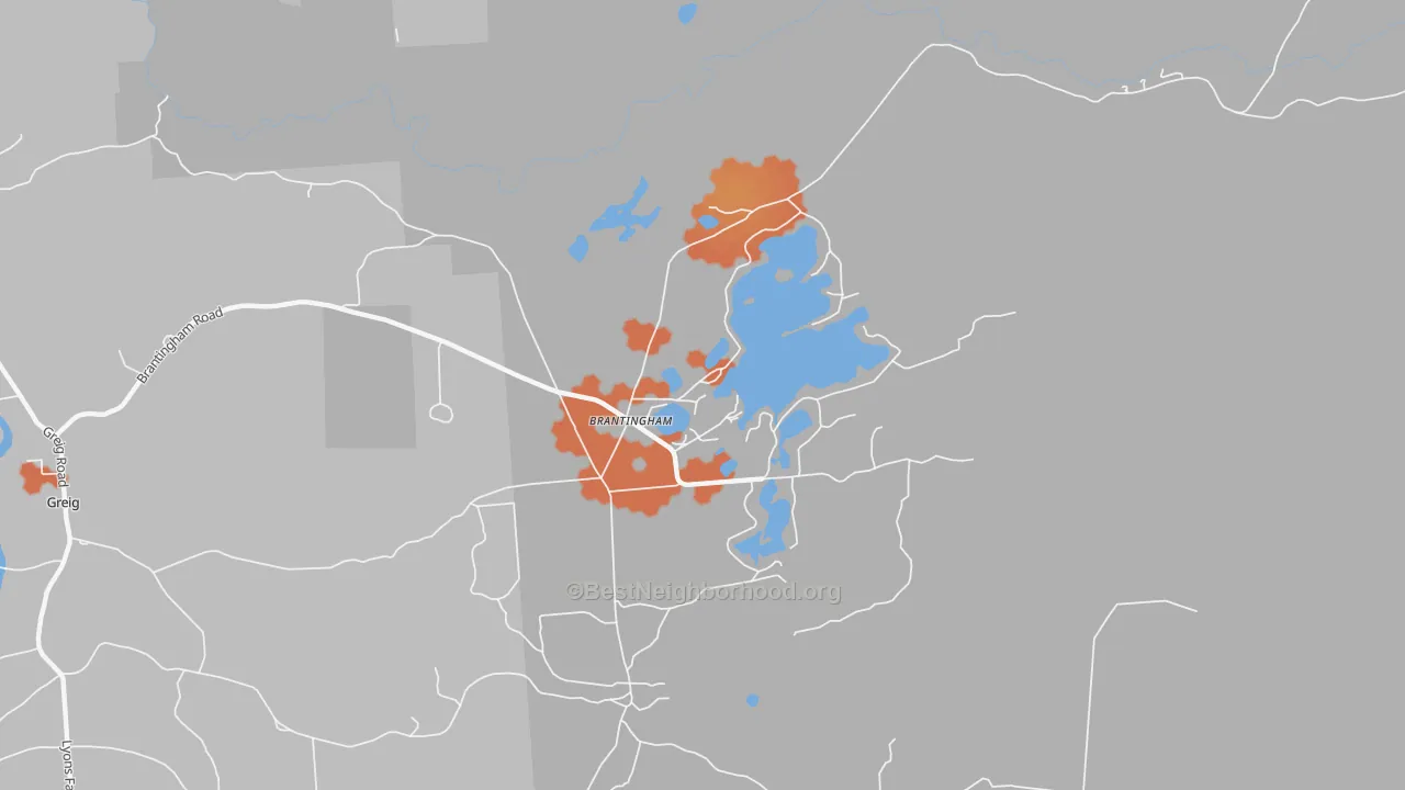 Bike Grade map of 13312, NY