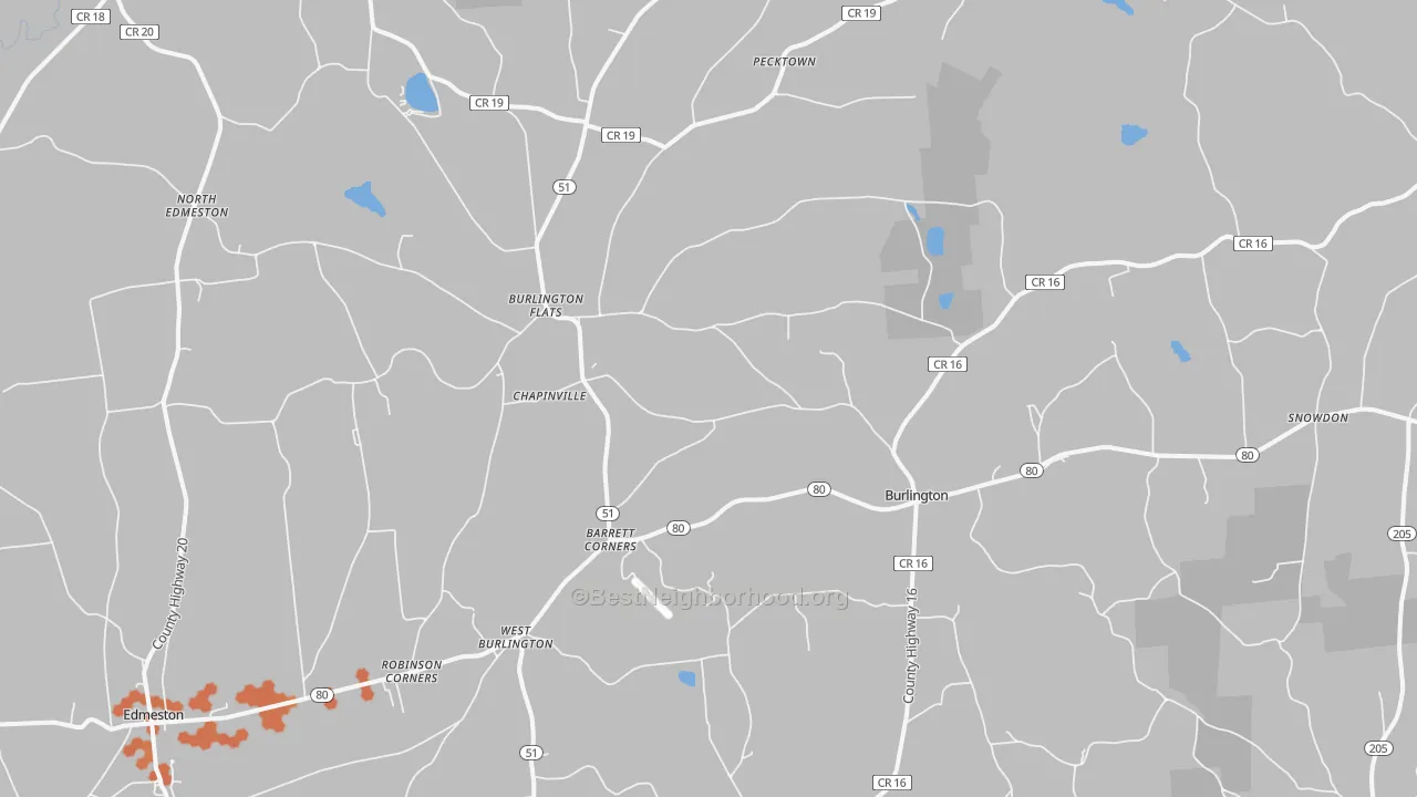 Bike Grade map of 13315, NY