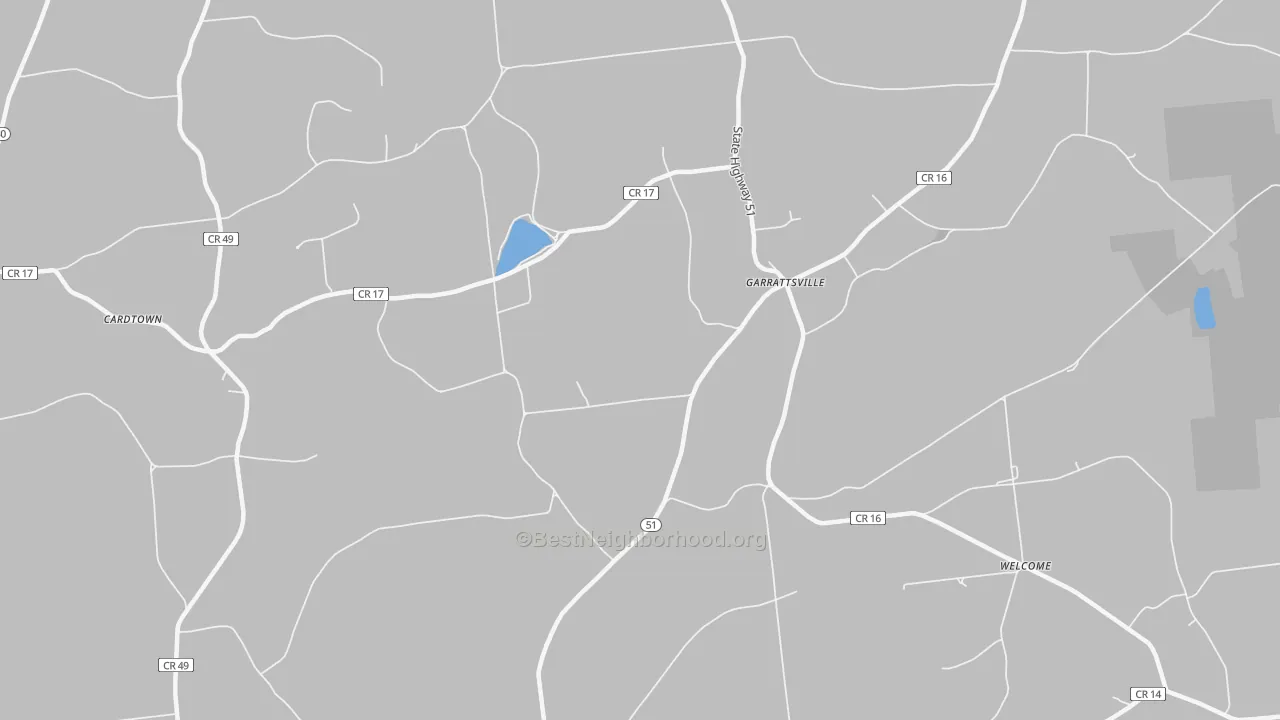 Bike Grade map of 13342, NY