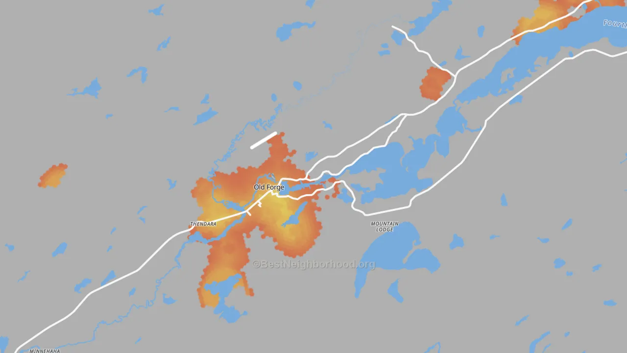 Bike Grade map of 13420, NY