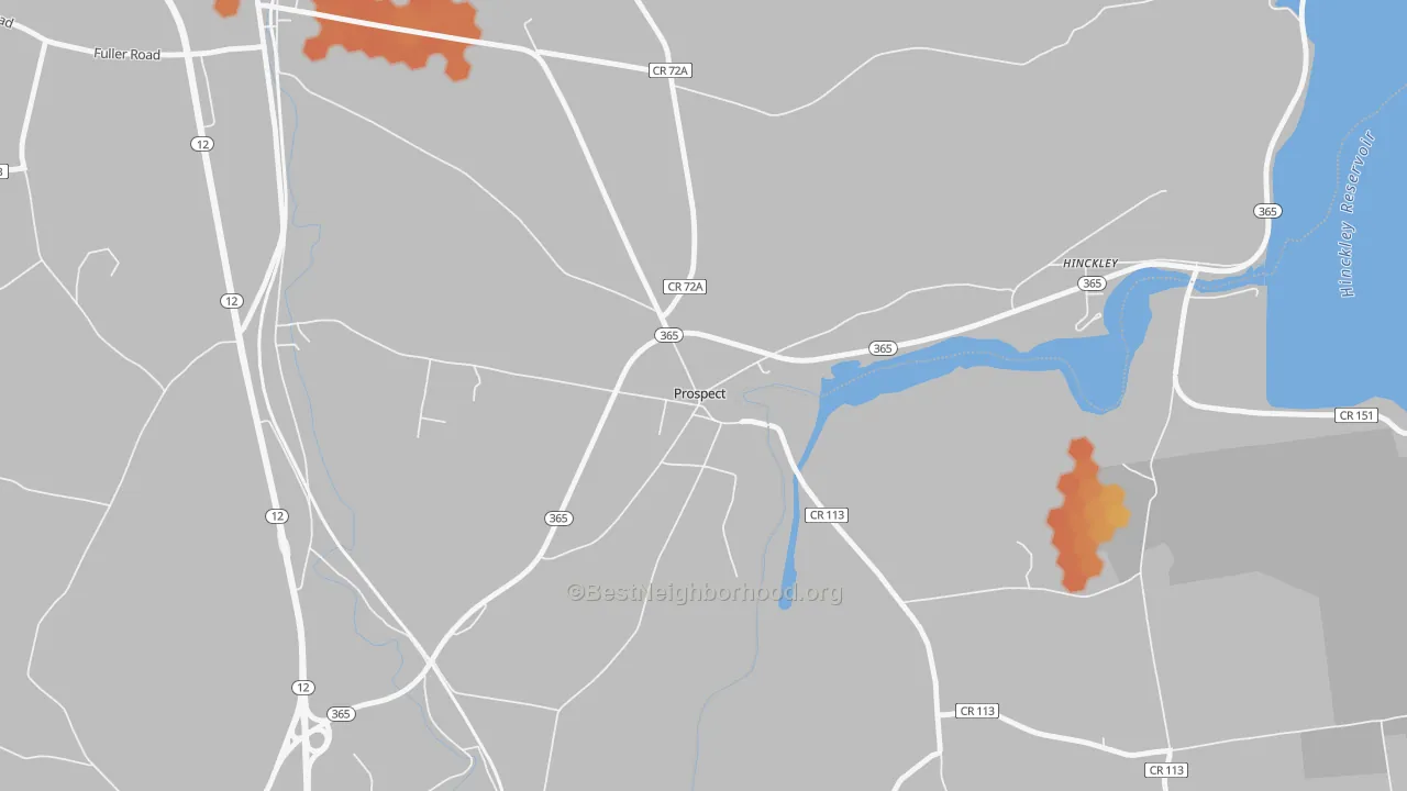 Bike Grade map of 13435, NY