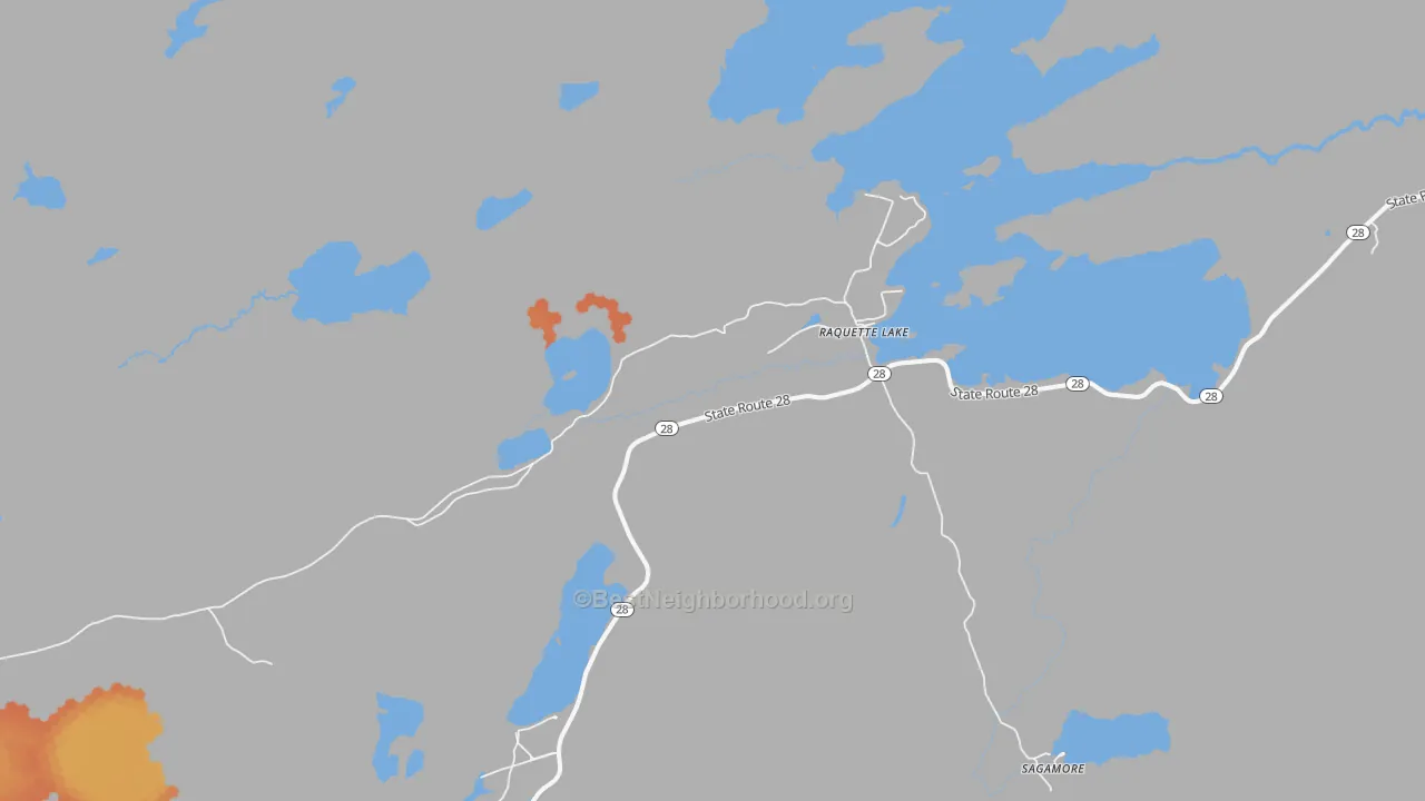 Bike Grade map of 13436, NY