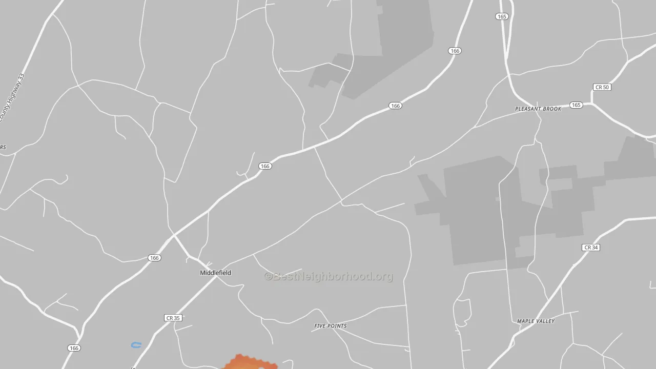 Bike Grade map of 13450, NY