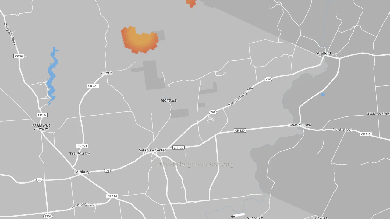 Bike Grade map of 13454, NY