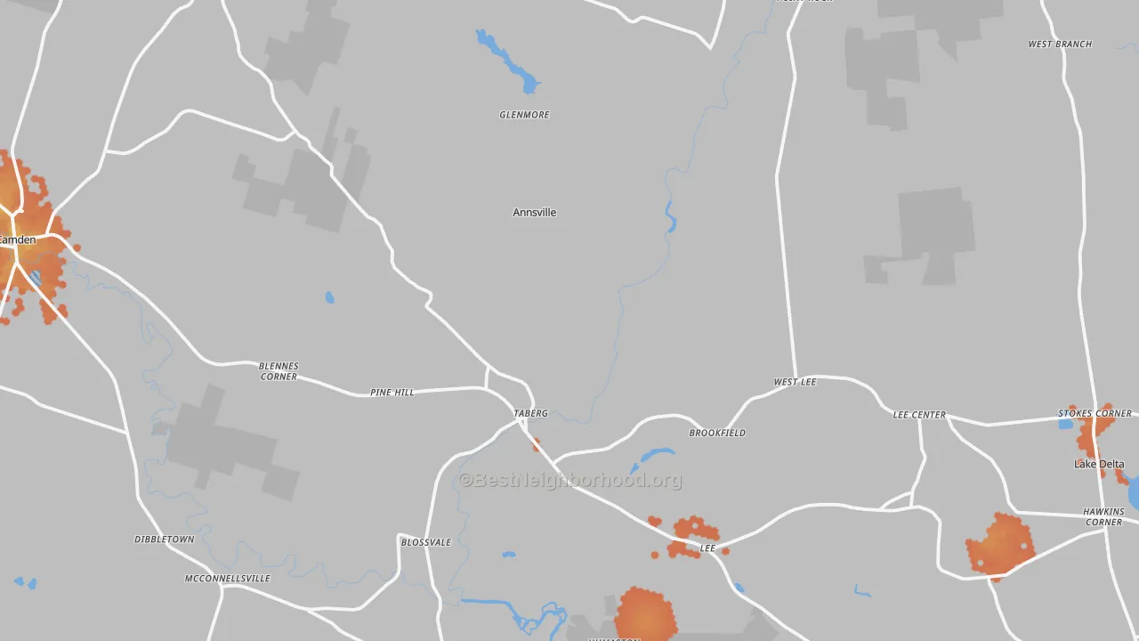 Bike Grade map of 13471, NY