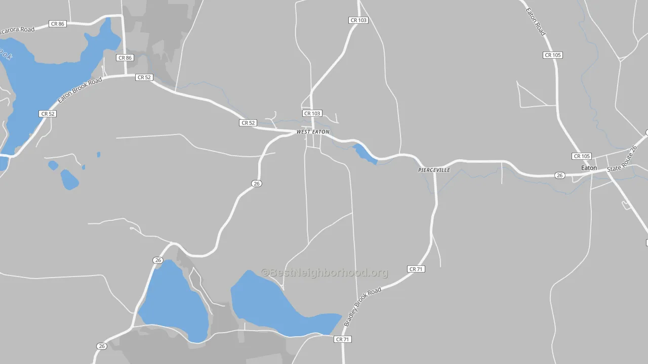 Bike Grade map of 13484, NY