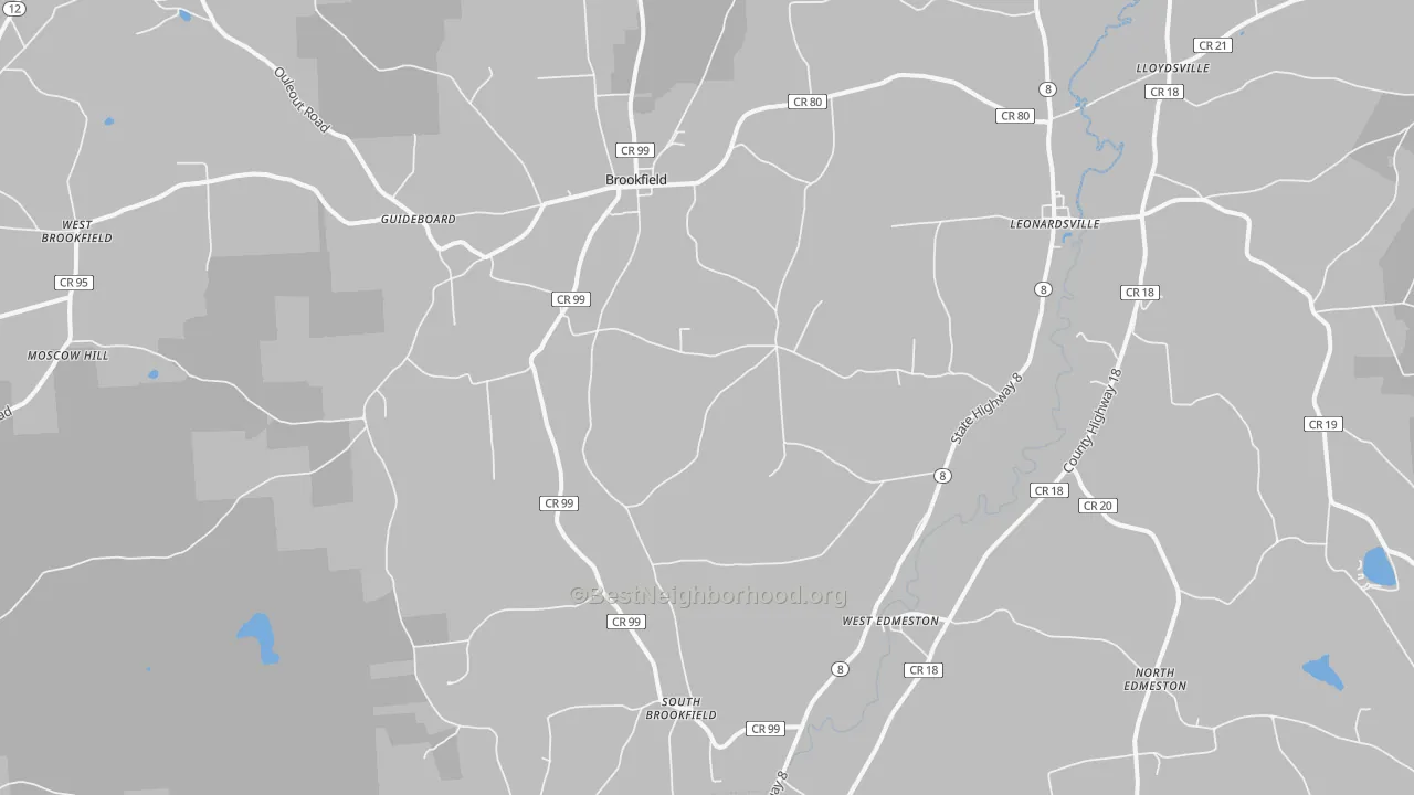 Bike Grade map of 13485, NY