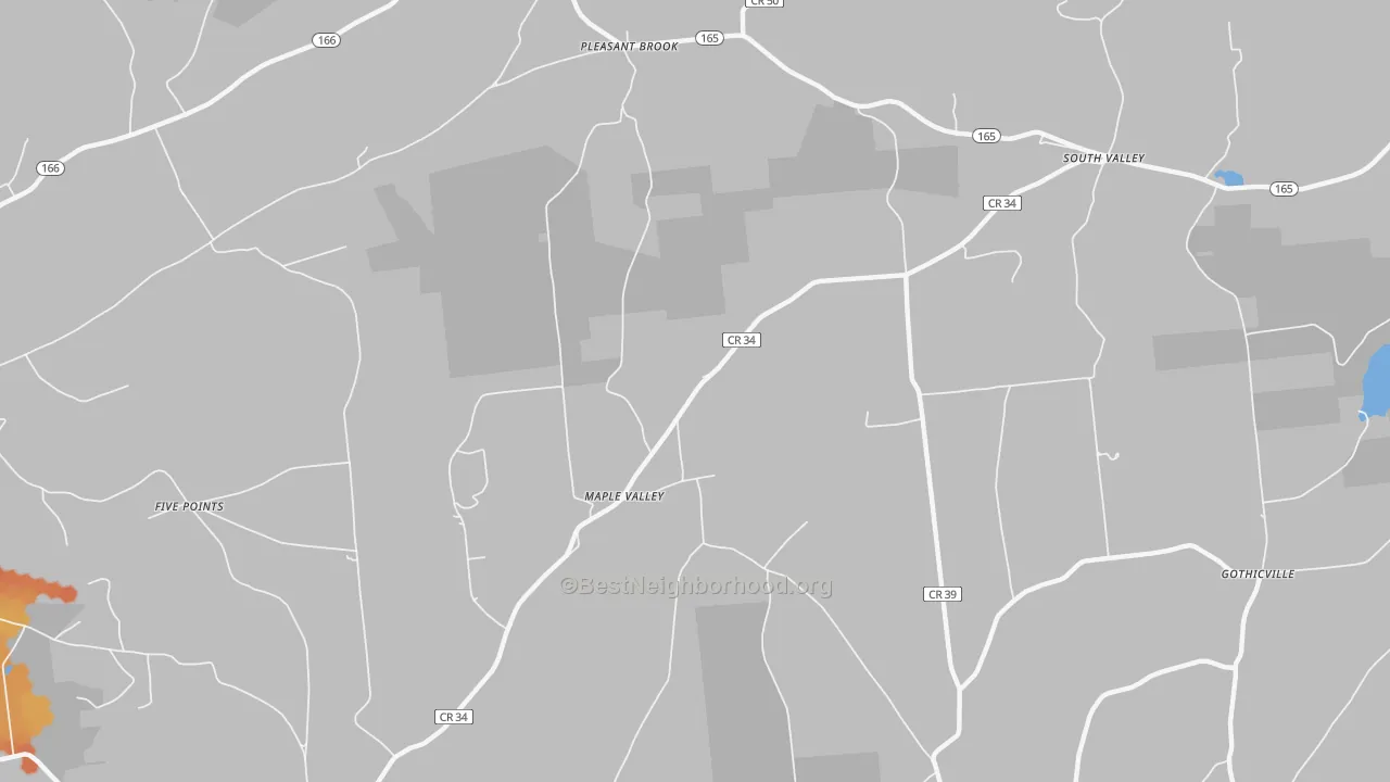 Bike Grade map of 13488, NY