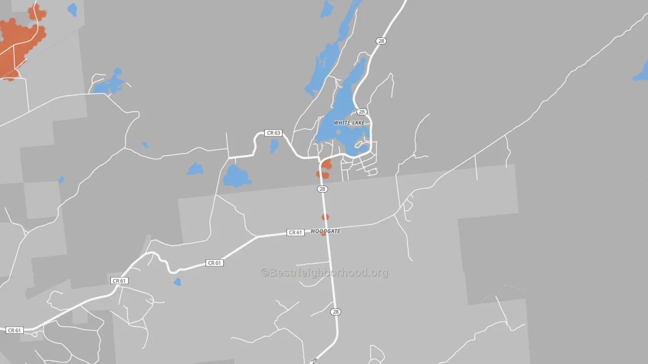 Bike Grade map of 13494, NY