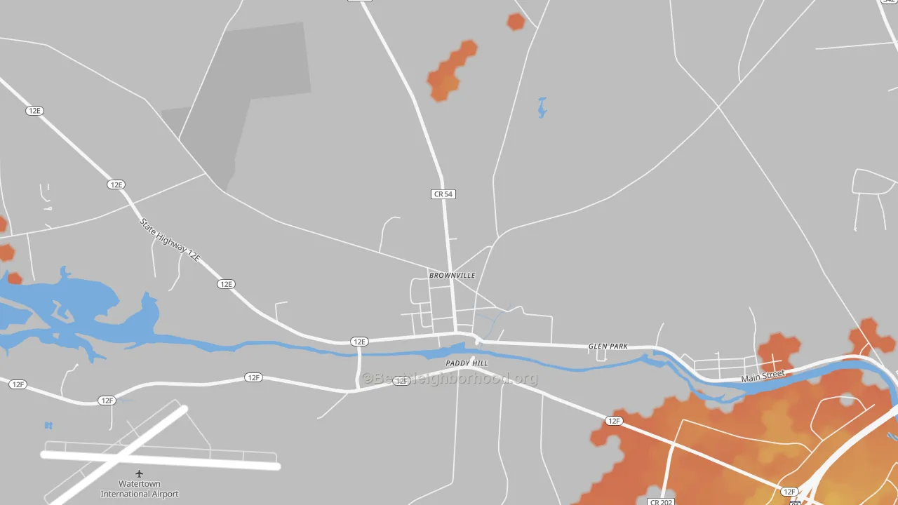 Bike Grade map of 13615, NY
