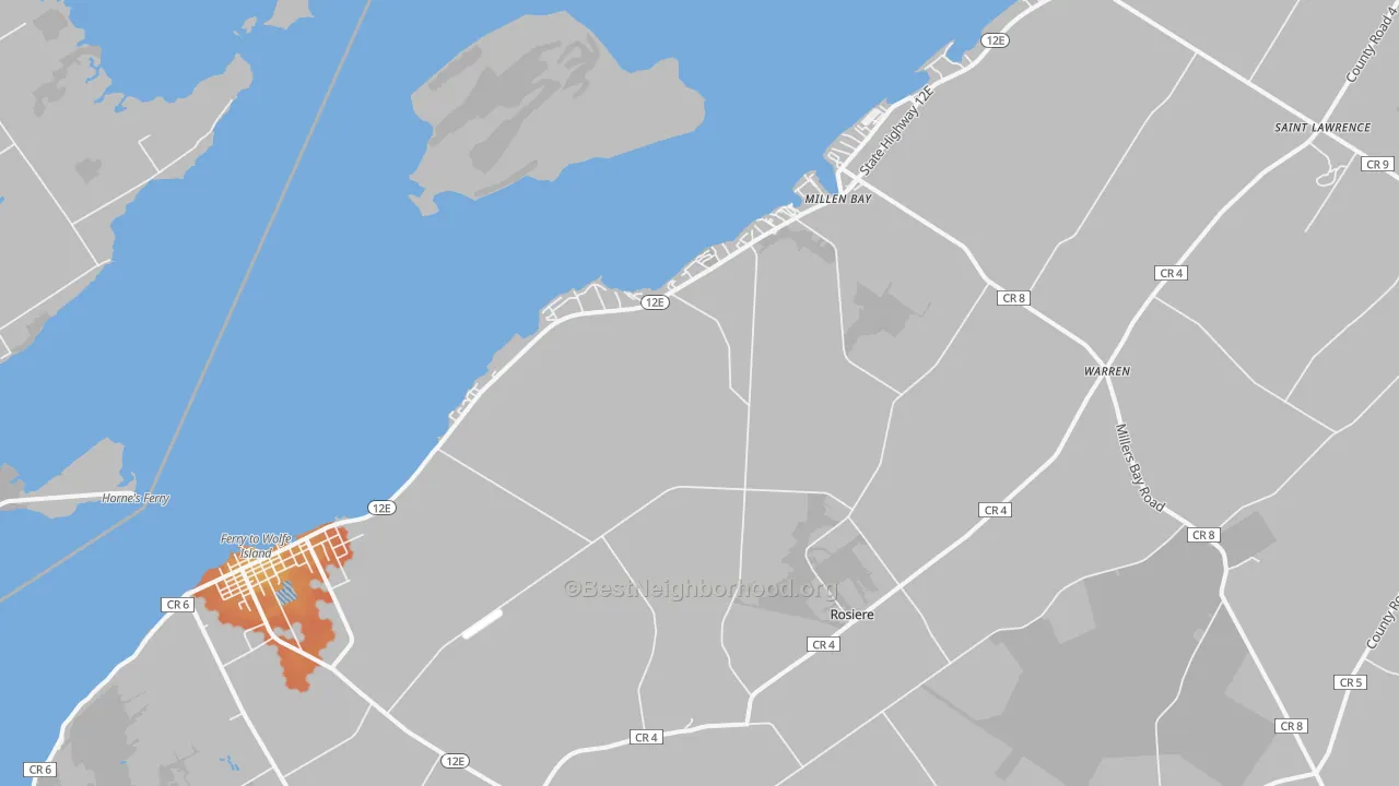 Bike Grade map of 13618, NY